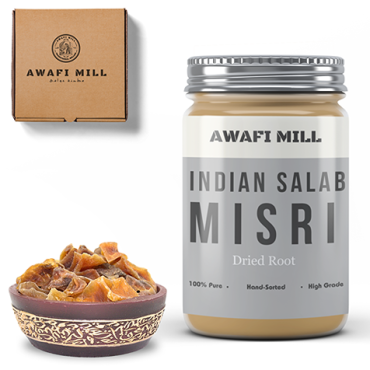Awafi Mill Indian Salab Misri Orchis Latifolia 100gm